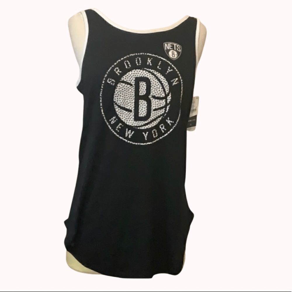 NWT New Brooklyn New York Nets NBA strappy back tank L